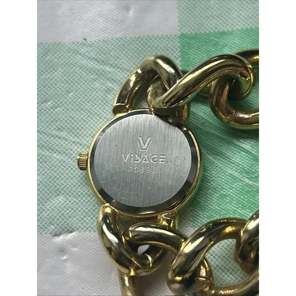 Visage Gold Tone Bracelet Women’s Quartz Watch